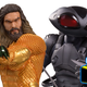 Aquaman and the Black Manta, in all their movie, statue-y glory.
